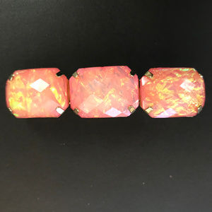 Luminescent Coral Hair Barrette by Icing NWT